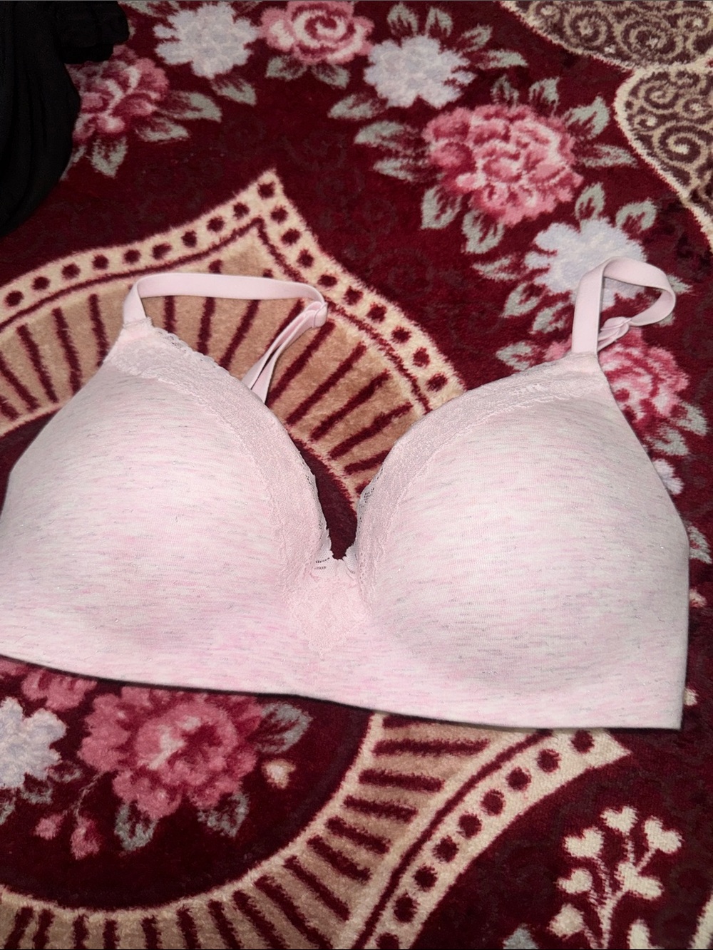 PINK Victoria's Secret Light Pink wireless push up bra
